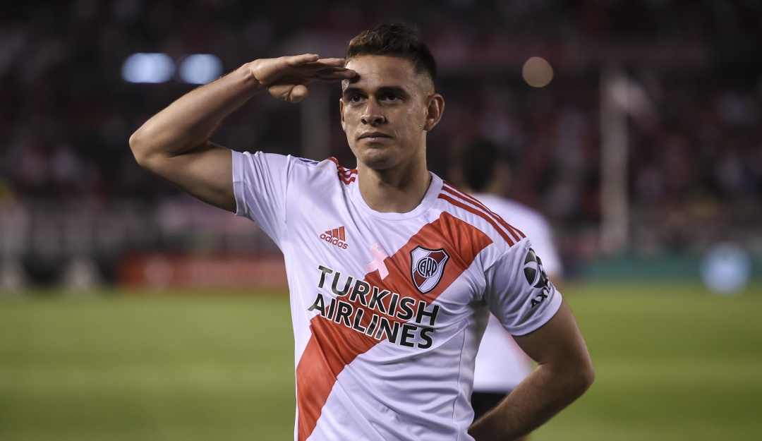 Rafael Santos Borré River Plate: Borré: “La final contra Flamengo será más difícil que la de Boca Juniors”