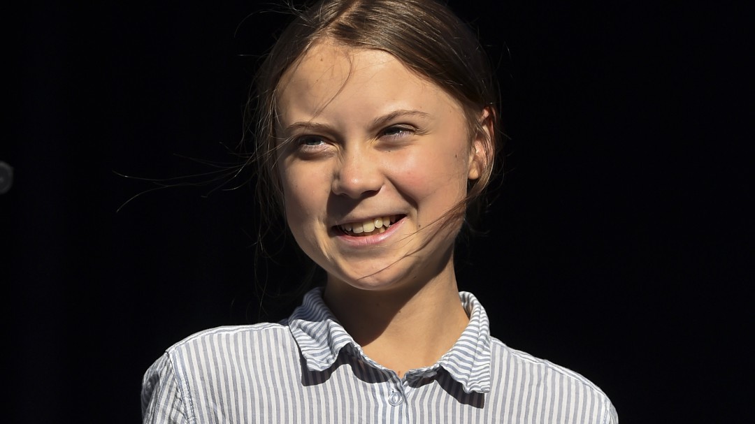 Por esta foto dicen que Greta Thunberg viajó en el tiempo