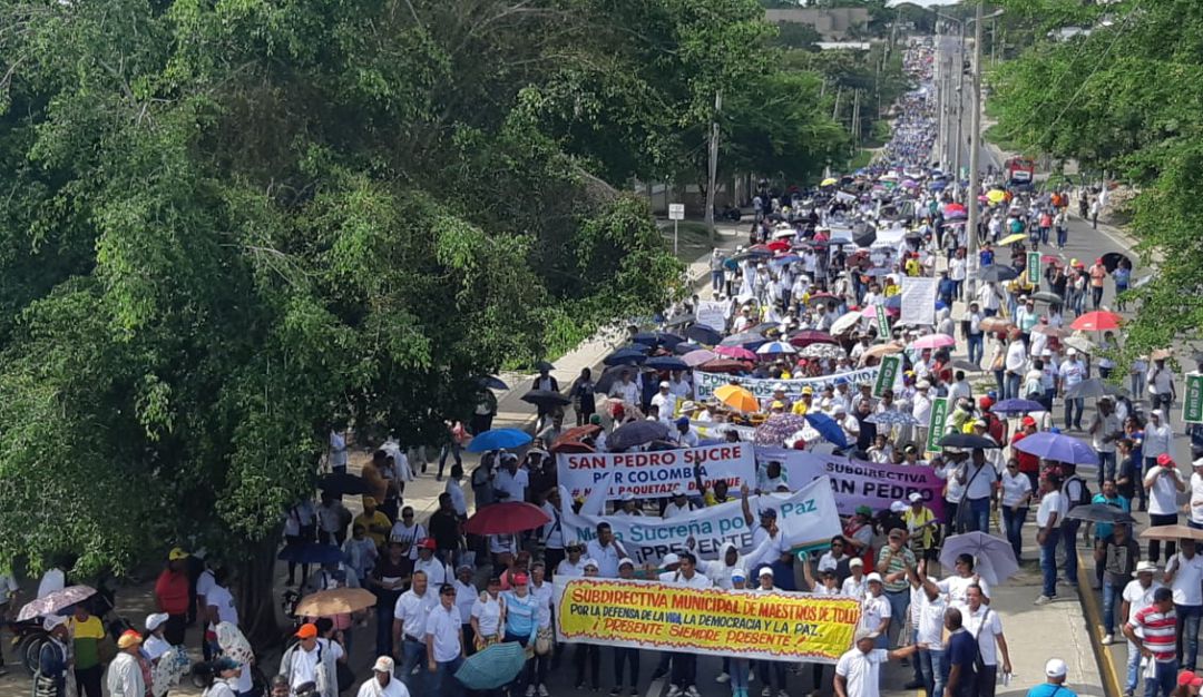 Marcha 21 de noviembre del 2019: Histórica marcha por el paro nacional del 21 de noviembre en Sincelejo