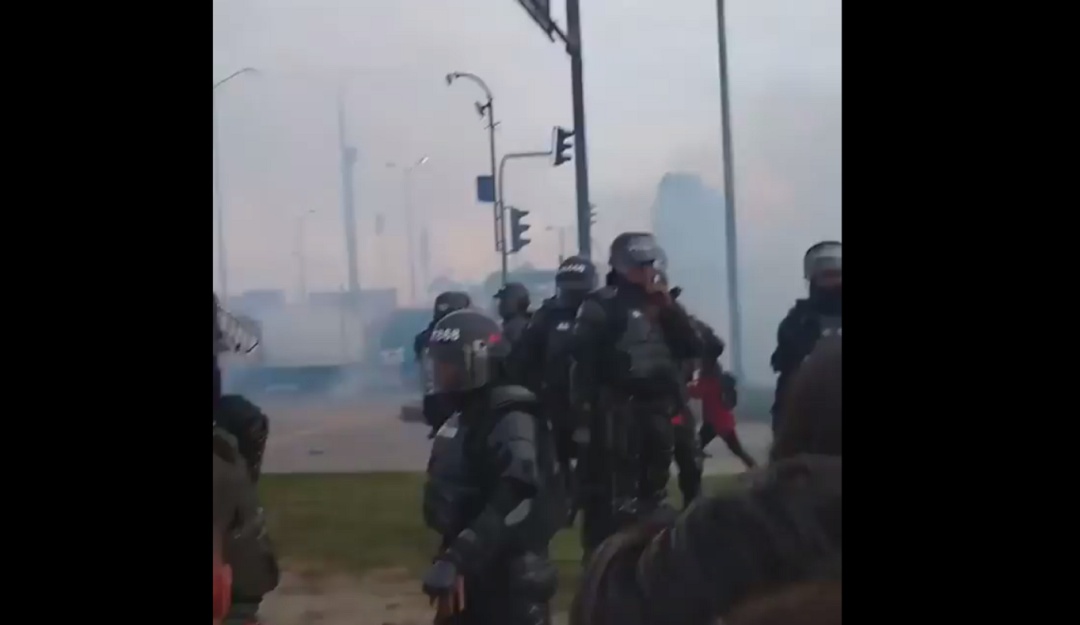 Violencia en Protestas sur Bogotá: Gravemente herida resultó mujer en enfrentamientos en el sur de Bogotá
