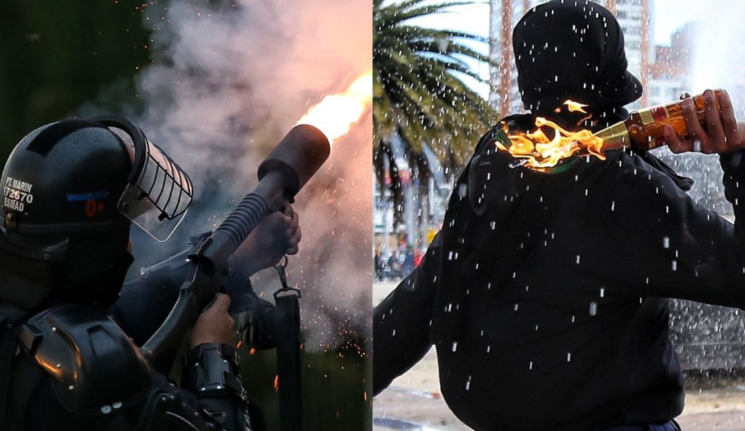 proestas paro nacional: Civiles y policías: Rostros de la tragedia por la violencia en la marchas