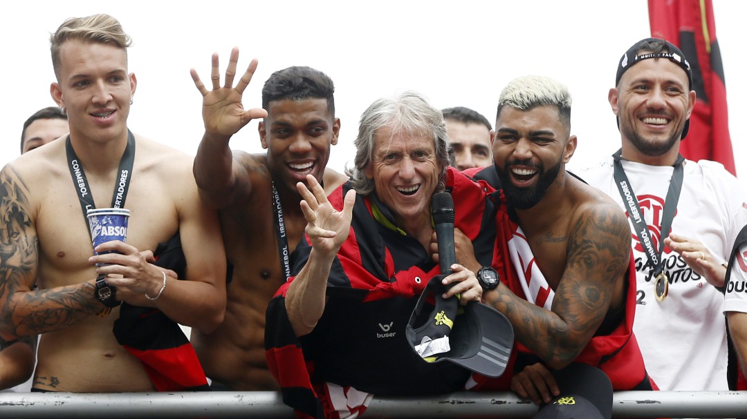 Un honor: El presidente de Portugal felicita a Jorge Jesús, DT de Flamengo