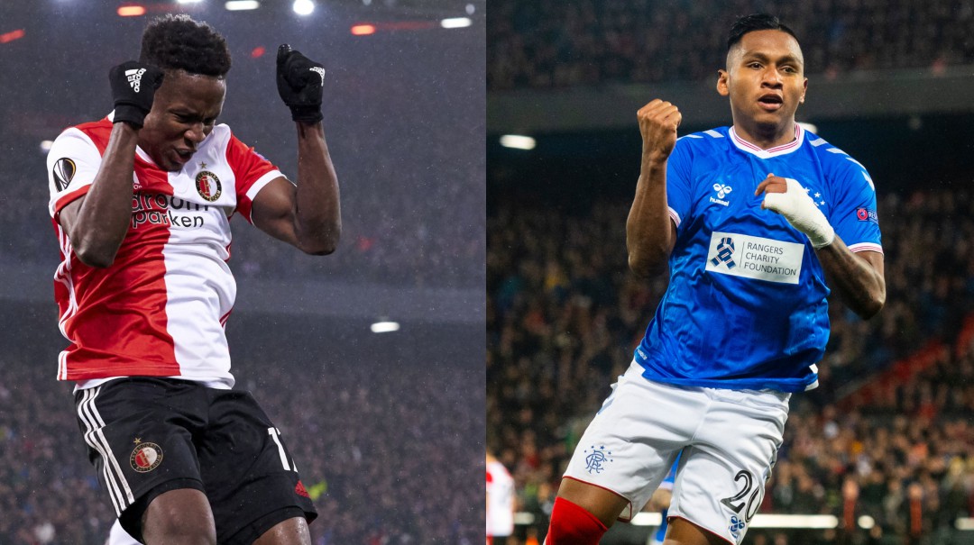 Morelos y Sinisterra goleadores en el partido entre Feyenoord y Rangers