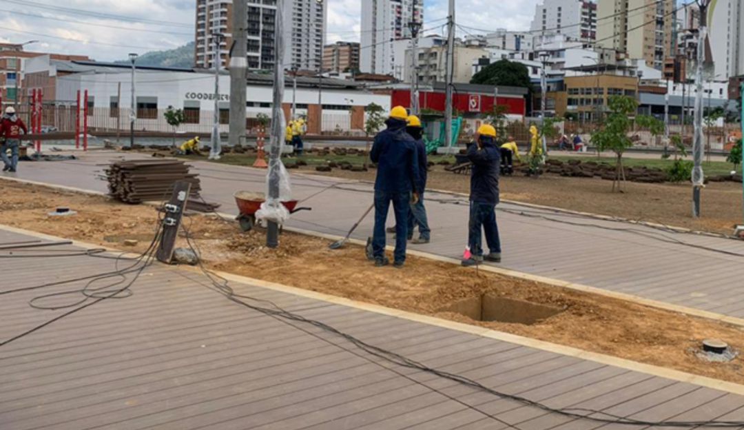 BUCARAMANGA OBRAS INFRAESTRUCTURA PARQUES: Lo que hay dentro de la glorieta del Mesón de los Búcaros