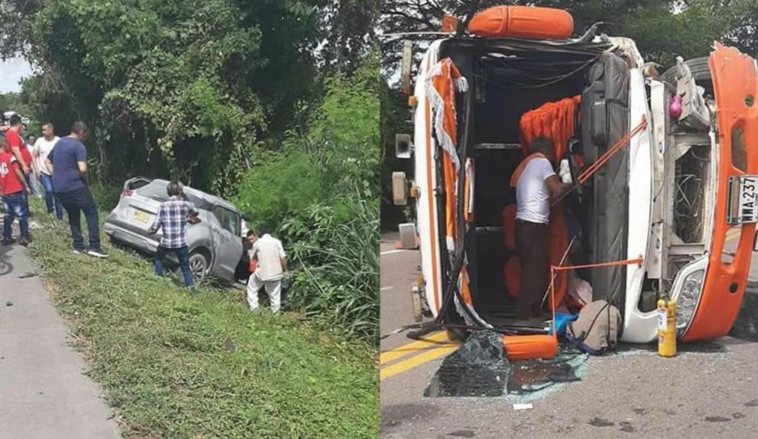 Choque en el Tolima Accidentes: Accidente de tránsito en la vía Guamo – Espinal