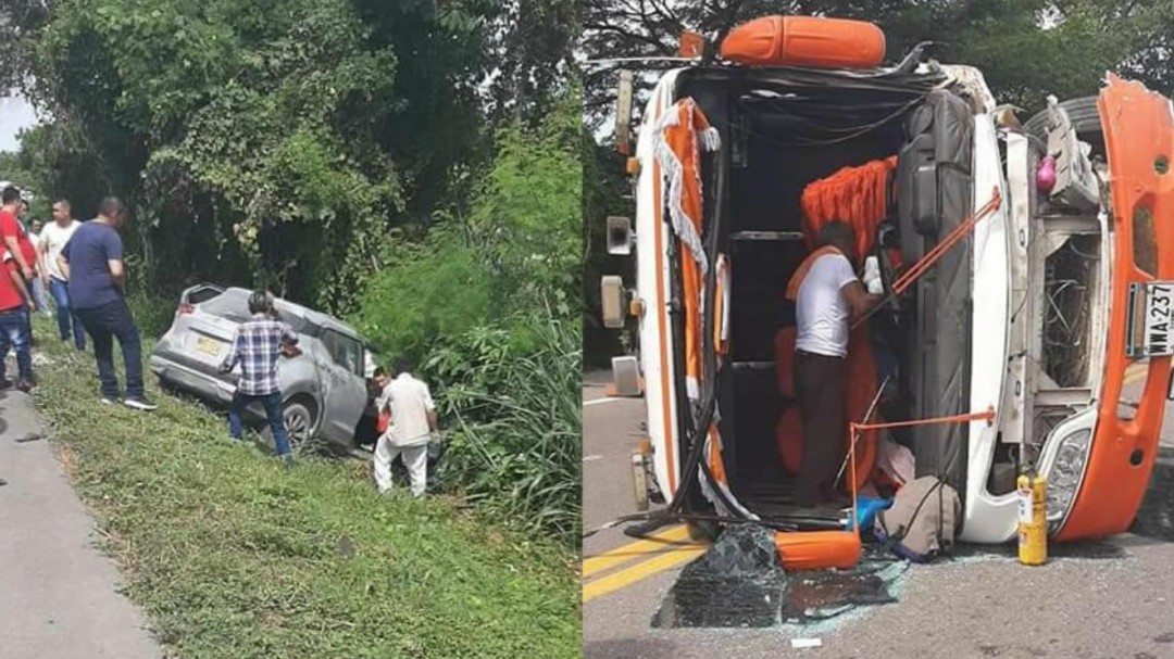 Accidente de tránsito en la vía Guamo – Espinal