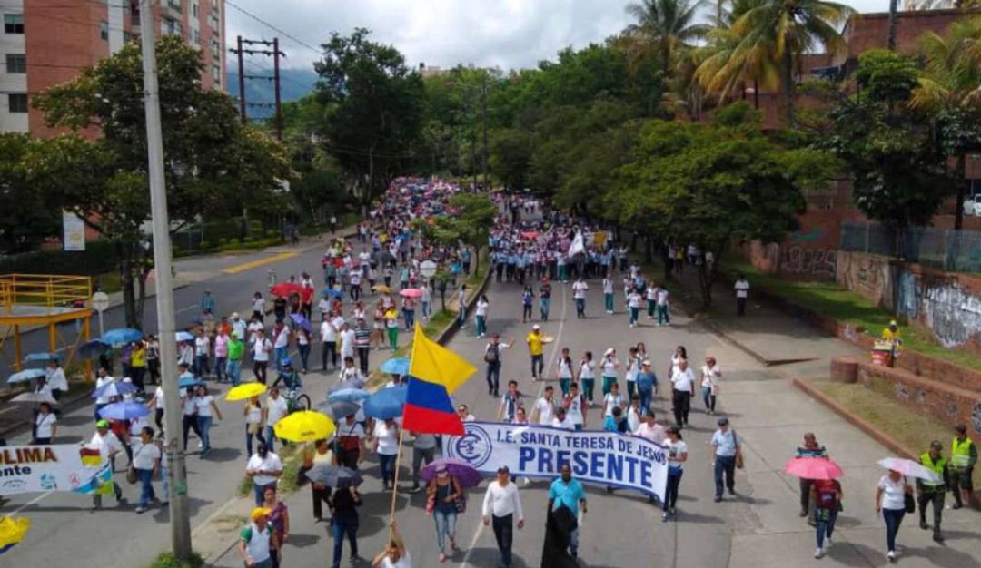 Marchas de noviembre y diciembre de 2019 en Colombia: En cuatro municipios del Tolima habrá marchas este miércoles