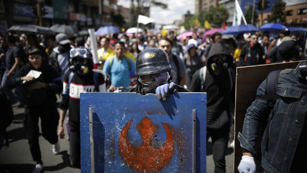 Star Wars en las marchas del #ParoNacional4D