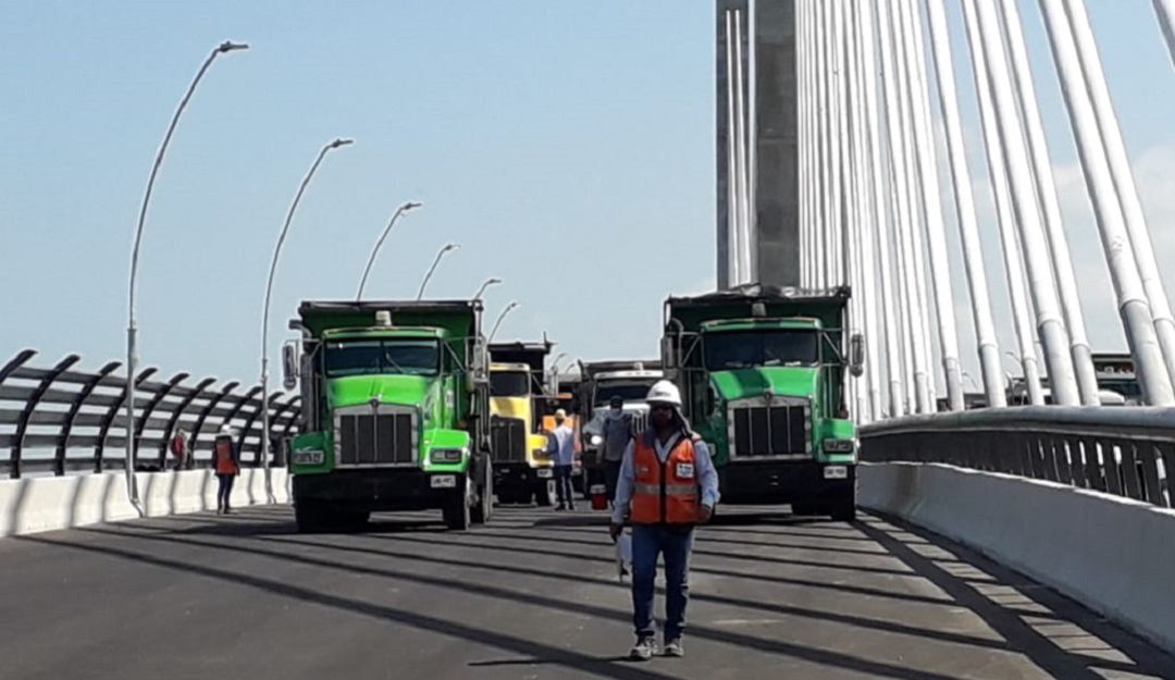 Pruebas de carga en el puente Pumarejo avanzan satisfactoriamente: Sacyr: Pruebas de carga en el puente Pumarejo avanzan satisfactoriamente: Sacyr