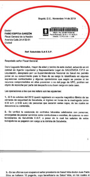 Proceso de ‘Panamá Papers’ relacionado en el de la EPS SaludVida: Hasta empresas de ‘Panamá Papers’ habría llegado plata de SaludVida Proceso de ‘Panamá Papers’ relacionado en el de la EPS SaludVida: Hasta empresas de ‘Panamá Papers’ habría llegado plata de SaludVida