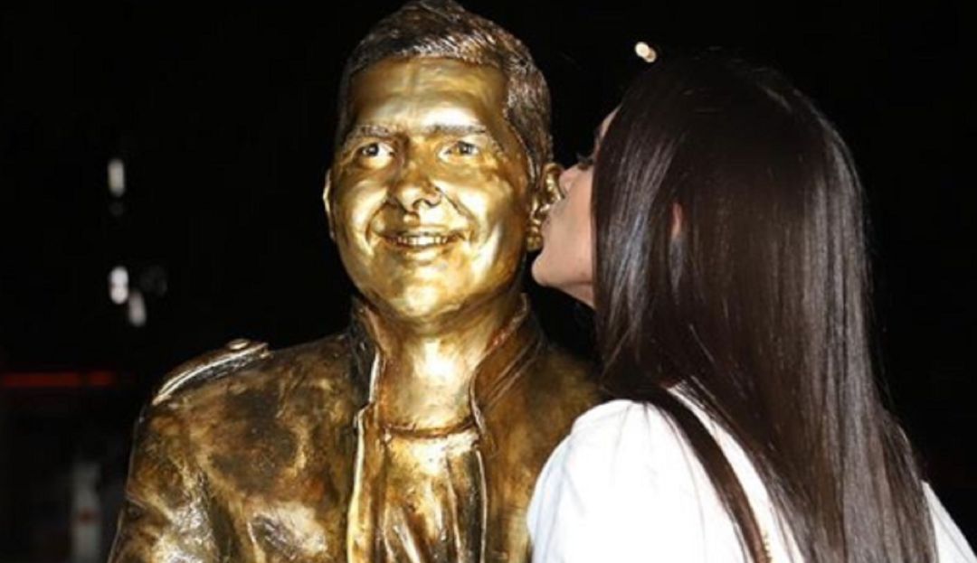 Peter Manjarrés estatua Valledupar: ¿Se parece? La estatua que le hicieron a Peter Manjarrés en Valledupar