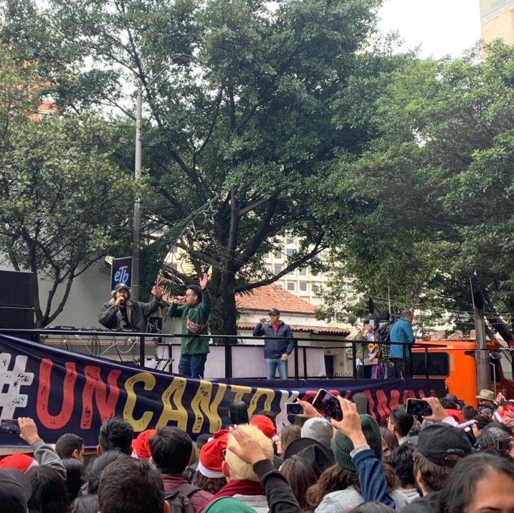 Así avanza el concierto ‘Un Canto por Colombia en la Calle’