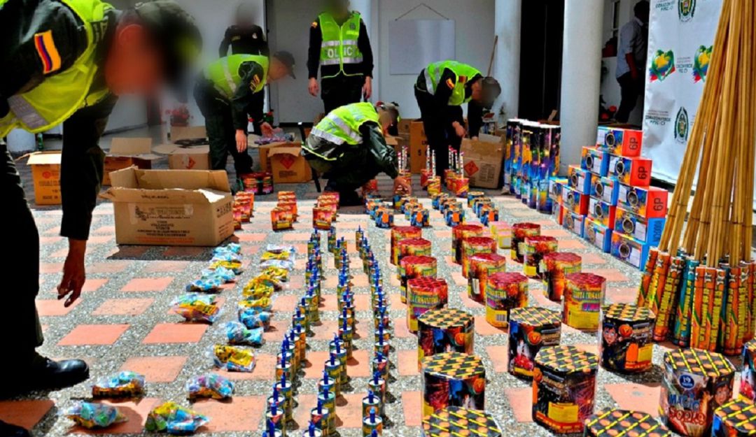 Kilos de pólvora incautados en Medellín y Valle de Aburrá: 698 kilos de pólvora incautados en 9 días de diciembre en Medellín