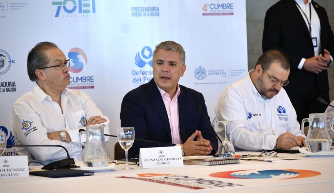 Iván Duque derechos humanos: "Colombia es un caso de éxito": Duque se refiere a informe del PNUD