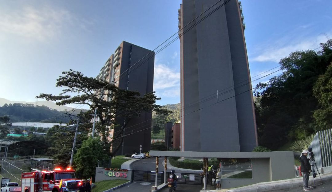 Murió uno de los heridos por el incendio en el edificio Colors de Envigado