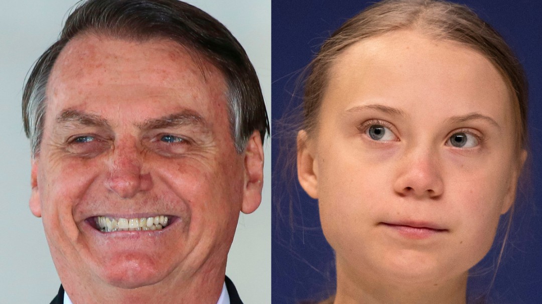 "Es una mocosa": Bolsonaro sobre Greta Thunberg