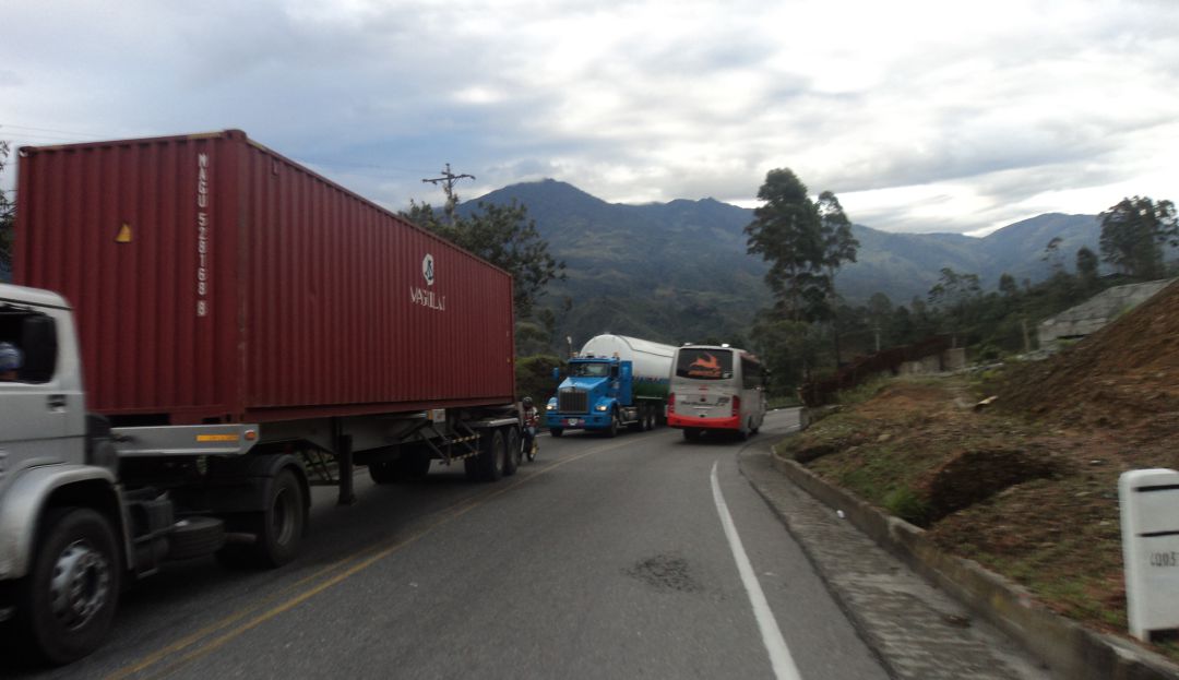 Este es uno de los principales corredores viales del centro del país