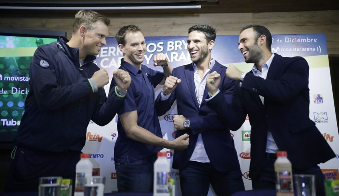 Tenis Robert Farah Juan Sebastian Cabal hermanos Bryan Colombia: Entre números 1: Cabal y Farah juntos con los hermanos Bryan