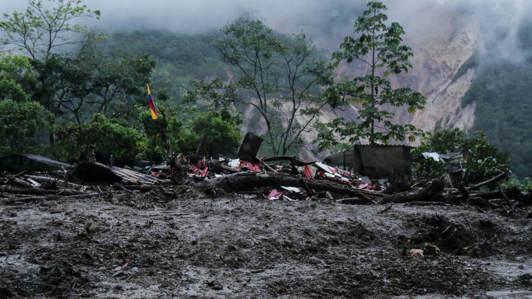 Alerta de avalancha en Pueblo Rico tiene en riesgo a 150 familias
