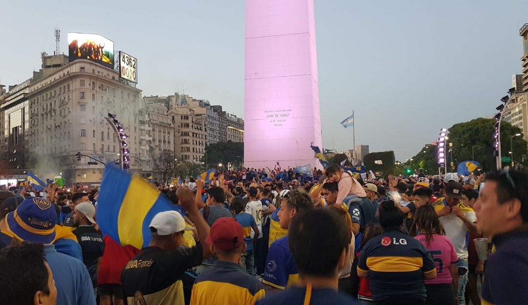 Boca Juniors día del hincha 12/12 Superliga Argentina El Obelisco: Boca Juniors celebra el día del hincha