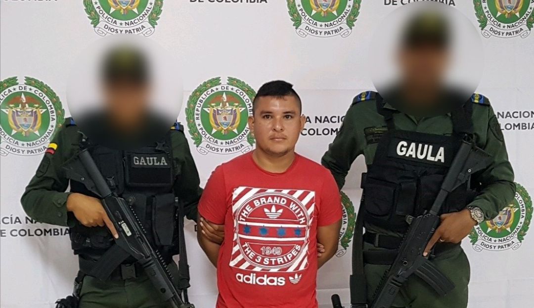 Montelíbano, Córdoba, El Soldado, Policía, Montería, Los Caparros: Policía captura en Córdoba a alias 'El Soldado', presunto jefe de sicarios