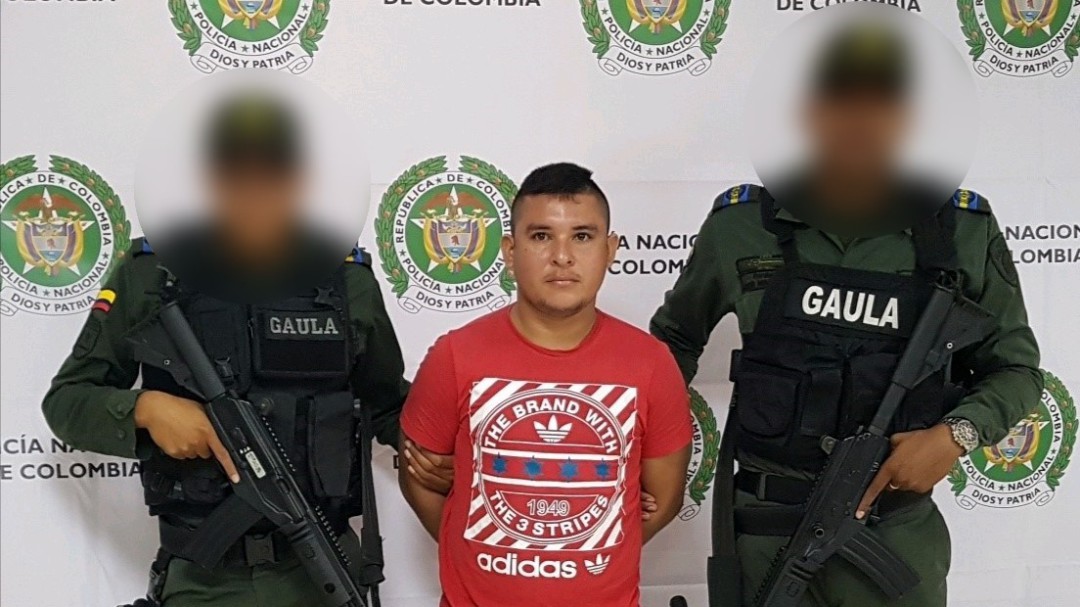 Policía captura en Córdoba a alias 'El Soldado', presunto jefe de sicarios