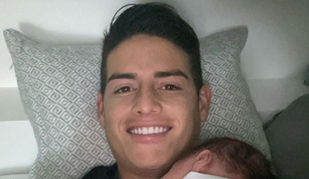 Samuel hijo James Rodríguez: ¿Qué tal? Este es cuarto de Samuel, el segundo hijo de James Rodríguez