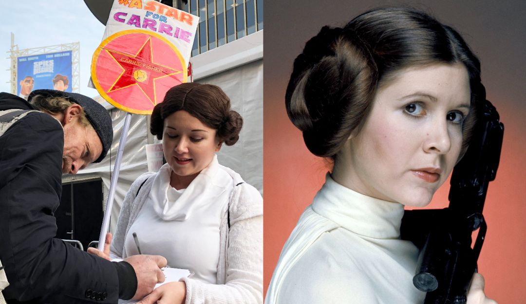 Kristin Grady Carrie Fisher: Mujer busca firmas para darle a Carrie Fisher una estrella en Hollywood