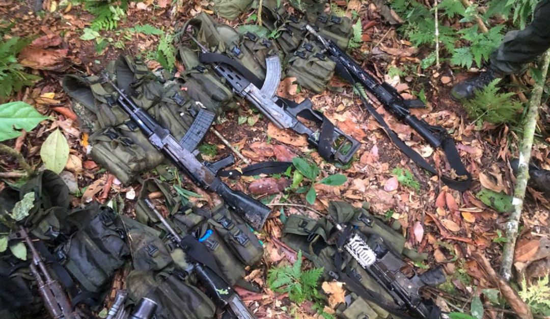 Caleta de armas libertadores nordeste Antioquia criminal,: Encuentran caleta de armas en Segovia, Antioquia