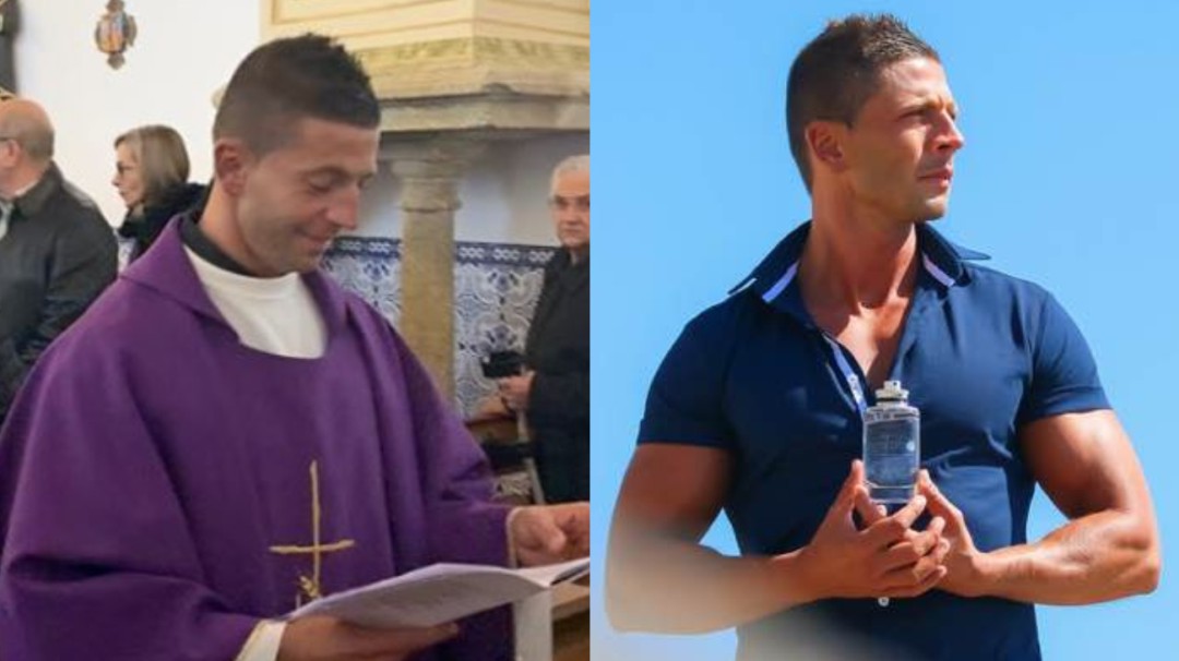 El sacerdote que trabaja como modelo causa furor en redes