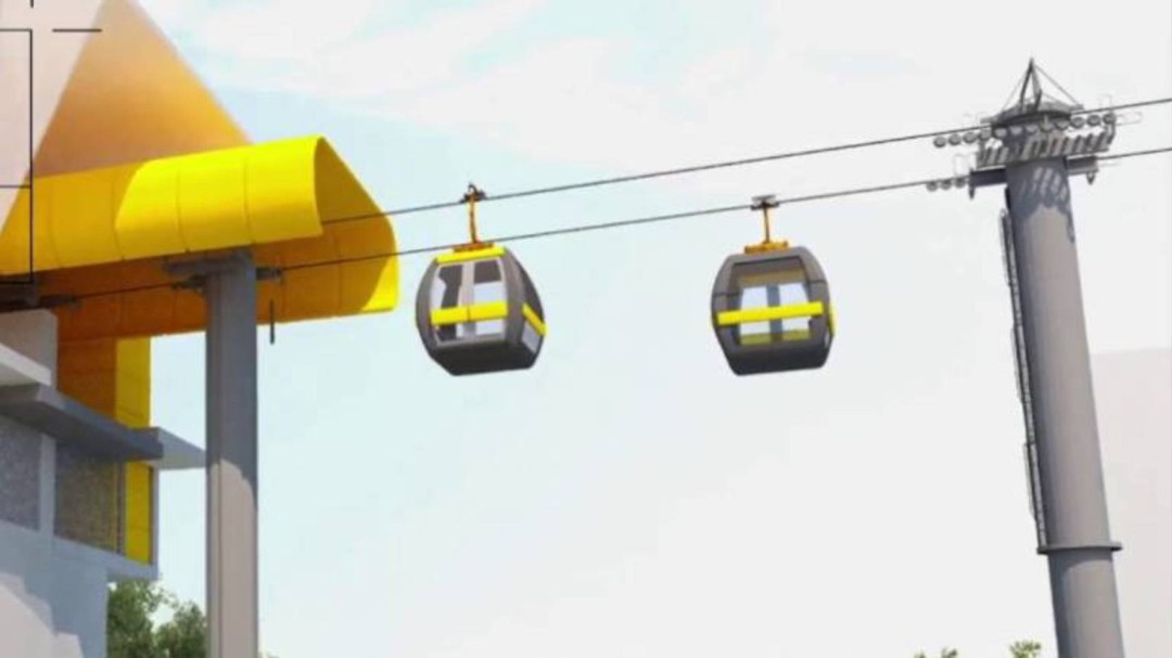 Se instaló la penúltima pilona del Megacable en Pereira