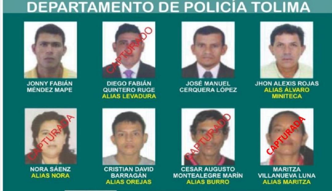 Capturan a Álvaro Diego Narváez Ortiz: Capturan al sexto delincuente más buscado en Tolima