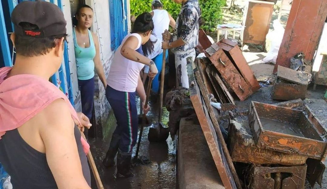 desbordamiento de quebrada en Ciudad Bolivar: Siete viviendas afectadas por el desbordamiento de una quebrada