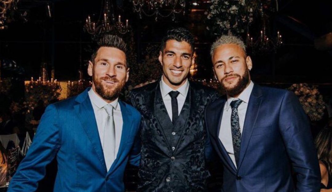 FC Barcelona PSG Messi Suárez Neymar MSN: Volvió la MSN: Messi, Suárez y Neymar se reencontraron en Uruguay