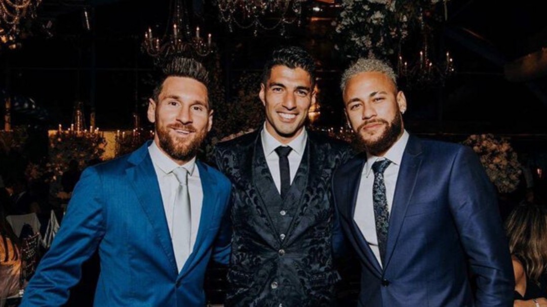 Volvió la MSN: Messi, Suárez y Neymar se reencontraron en Uruguay