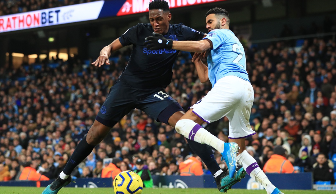 Manchester City 2-1 Everton Yerry Mina: El City estrena el 2020 con victoria 2-1 sobre el Everton de Yerry Mina