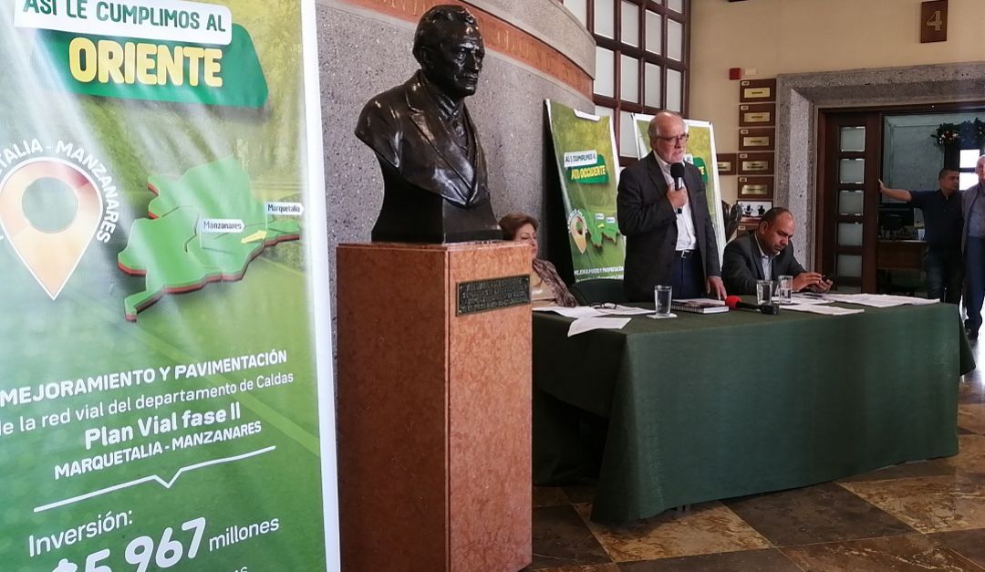 vias; caldas; gobernacion; infraestructura: Con cuatro proyectos en vías Caldas busca mejorar conectividad