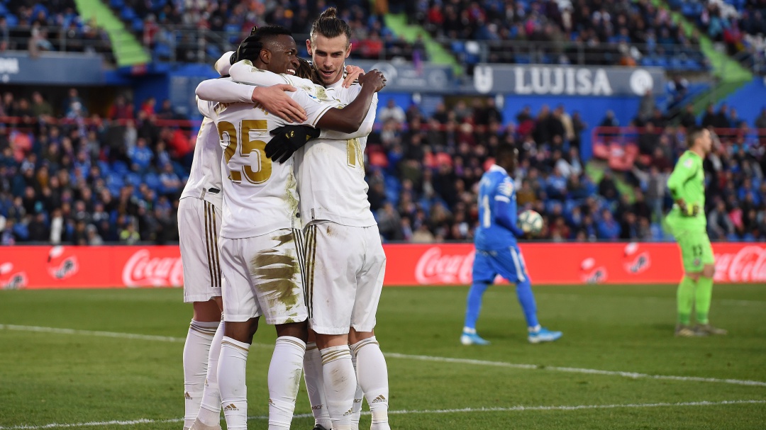 El Real Madrid goleó en campo del Getafe e inició el 2020 en lo más alto