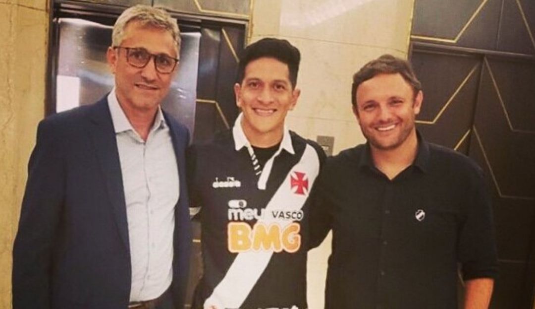 CR Vasco da Gama Germán Cano Independiente Medellín DIM Brasileirao: Locura total por Germán Cano en su llegada al Vasco Da Gama