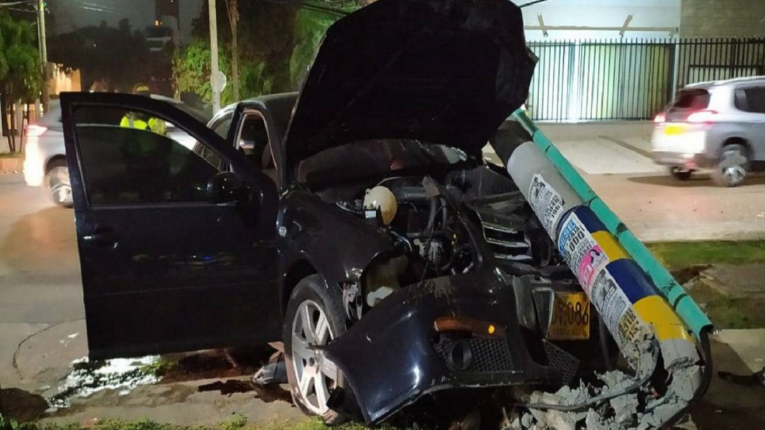 Hombre en estado de embriaguez provocó choque múltiple en Barranquilla
