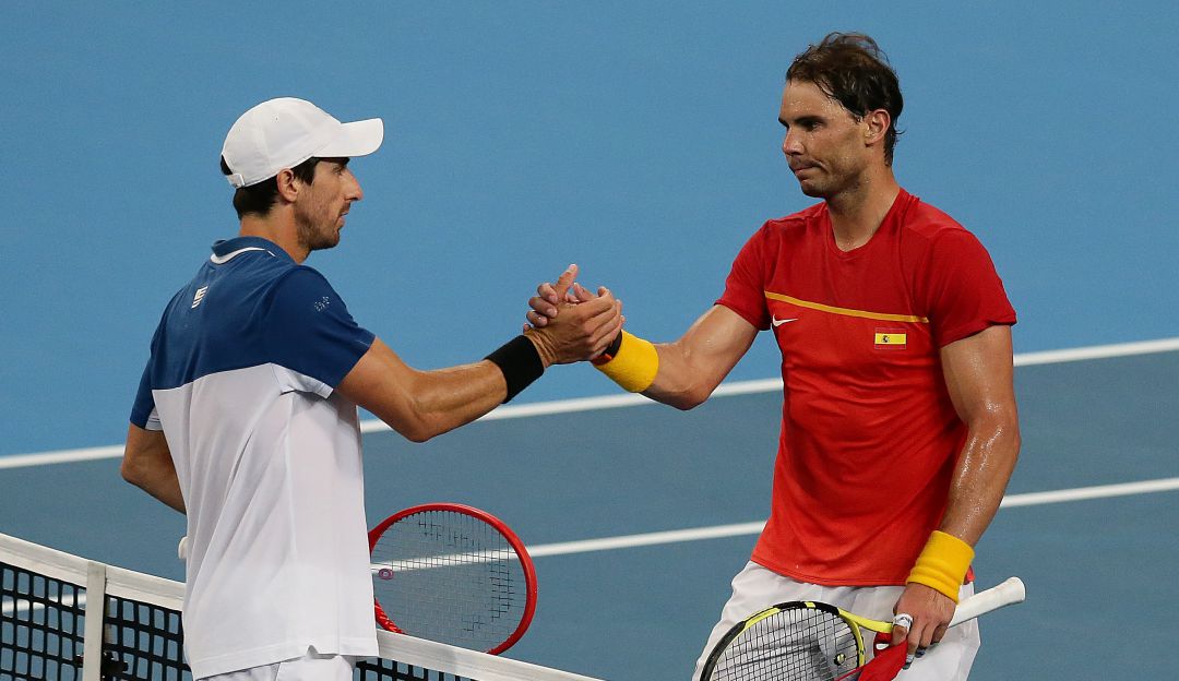 Rafael Nadal venció al uruguayo Pablo Cuevas en la fase de grupos