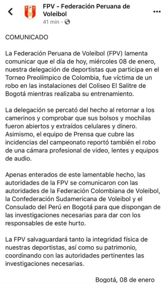 Voleibol femenino Torneo preolímpico selección Perú Colombia Bogotá: La selección de volley de Perú fue víctima de hurto en el coliseo Salitre Voleibol femenino Torneo preolímpico selección Perú Colombia Bogotá: La selección de volley de Perú fue víctima de hurto en el coliseo Salitre