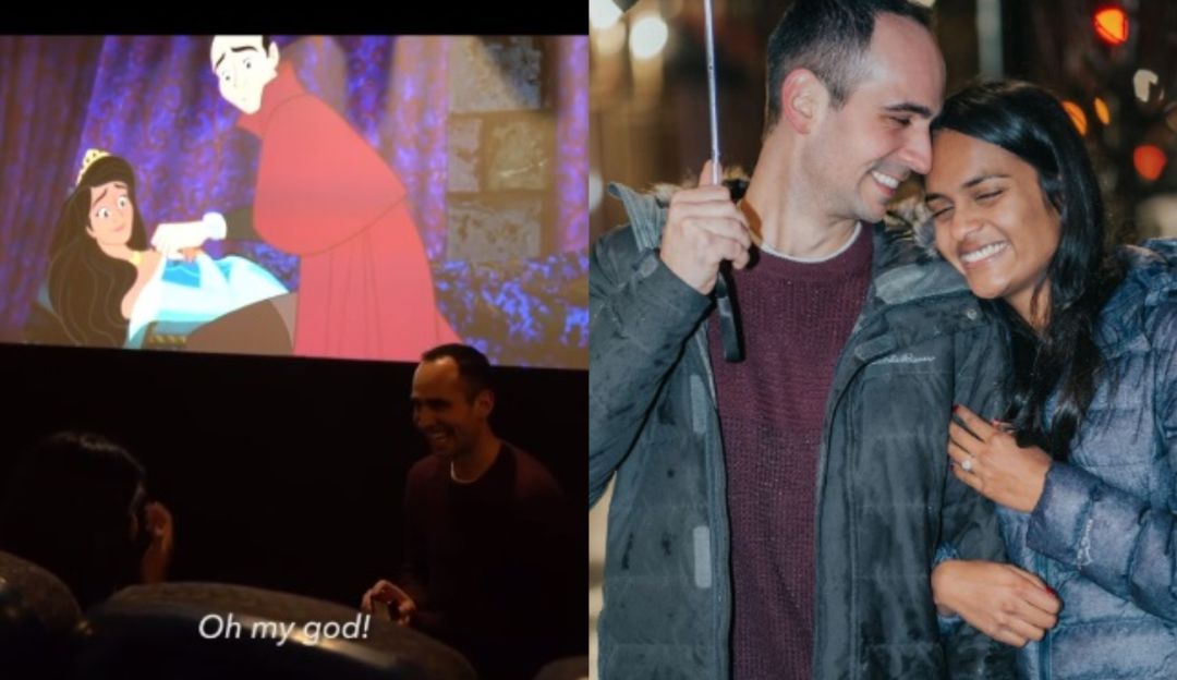Propuesta de matrimonio inspirada en Disney: ¡Cómo cuento de hadas! Propuesta de matrimonio se robó todos los suspiros