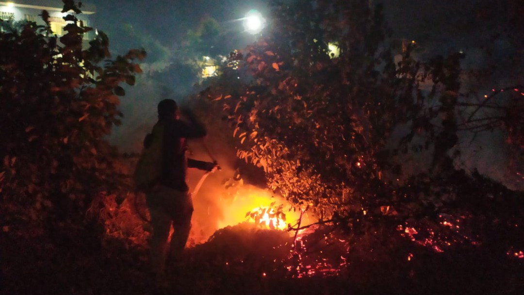 Bomberos voluntarios de Baranoa, atentos a prevenir y a atender las quemas
