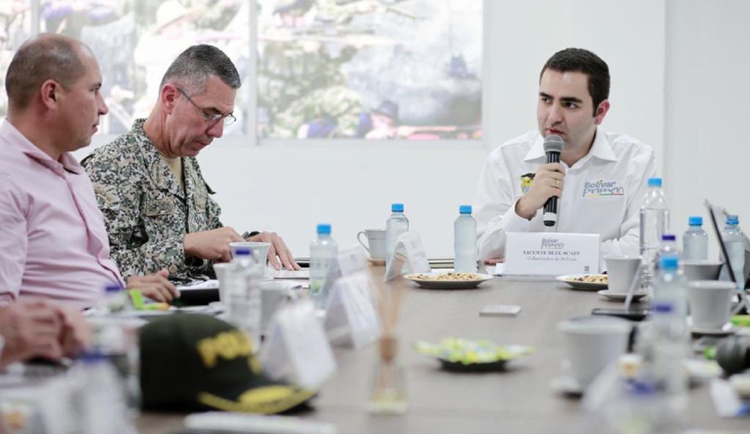 Consejo de seguridad sur de Bolívar Vicente Blel: Vicente Blel lideró primer Consejo de Seguridad en el sur de Bolívar