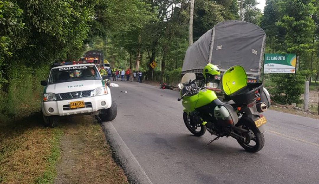 Accidente en la vía al Playón: Una persona muerta y otra herida deja accidente en la vía al Playón