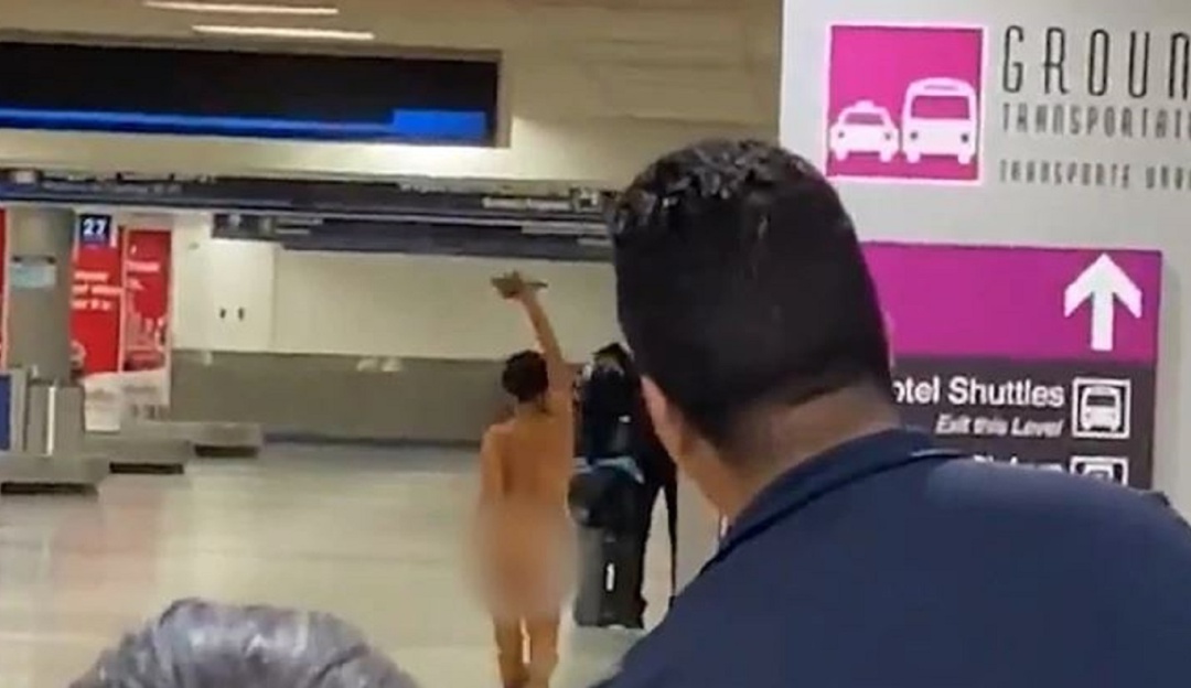 Mujer desnuda aeropuerto Miami: ¡Como si nada! Mujer se desnudó en el aeropuerto de Miami