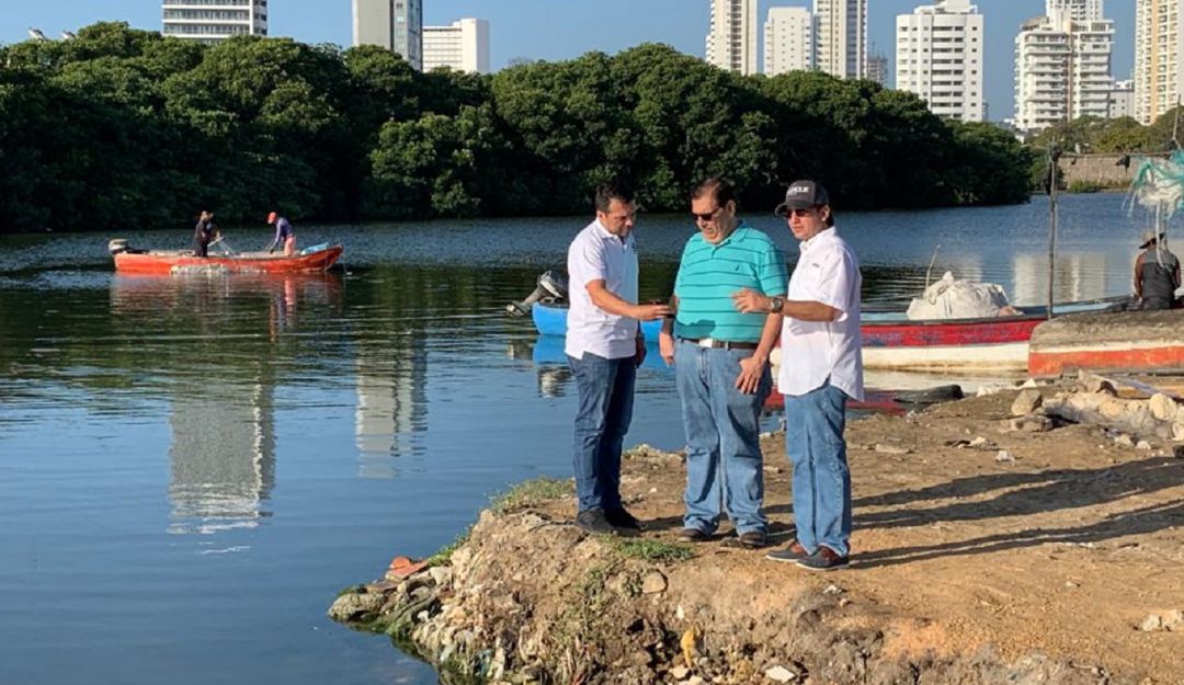 Recuperación ciénaga Cardique Cartagena: Inspeccionan trabajos de recuperación de ciénaga Las Quintas en Cartagena