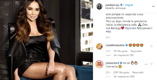 Jessi Uribe y Paola Jara relación: La foto por la que Jessi Uribe le dijo ‘Mamasita’ a Paola Jara Jessi Uribe y Paola Jara relación: La foto por la que Jessi Uribe le dijo ‘Mamasita’ a Paola Jara
