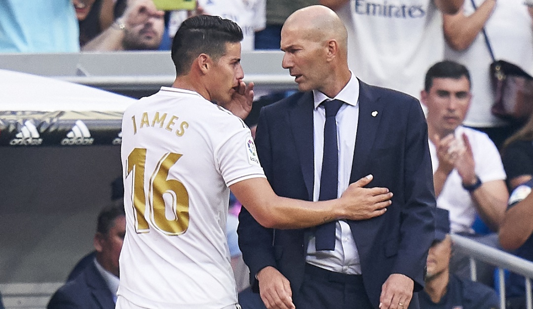 Zidane James Rodríguez Real Madrid: Zidane: "James no aparece y desaparece, tenía molestias. Cuento con él"
